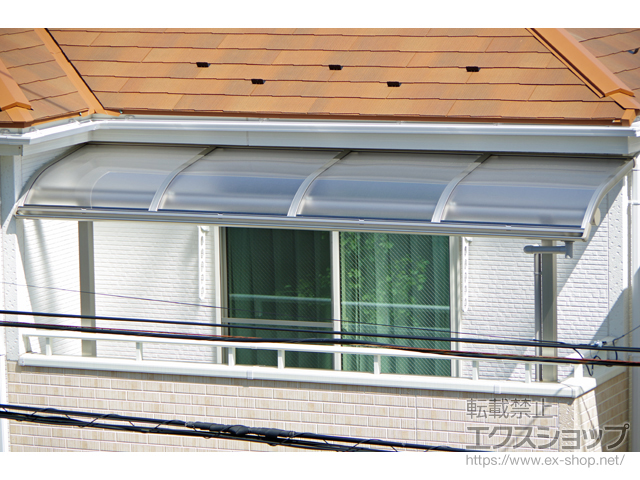 のバルコニー・ベランダ屋根 プレシオステラス R型 屋根タイプ 単体 積雪〜20cm対応 施工例