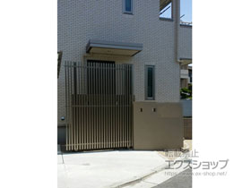 のフェンス・柵 エルファード片面タイプ1型 フリー支柱 施工例