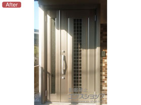 の玄関ドア リシェントII アルミK6仕様 親子仕様(ランマ無)R C20型 施工例