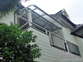 のバルコニー・ベランダ屋根 プレシオステラス R型 屋根タイプ 単体 積雪〜20cm対応 施工例