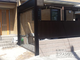 のガレージシャッター シャッターゲート FX1型 手動式 施工例