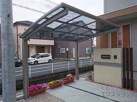 のサイクルポート・駐輪場 ネスカRミニ (ラウンドスタイル) 積雪〜20cm対応 施工例