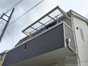 のバルコニー・ベランダ屋根 スピーネ F型 ルーフタイプ 単体 積雪〜20cm対応 施工例