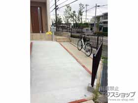 のフェンス・柵 ミエッタフェンス 防犯たて格子タイプ 自由柱施工 施工例