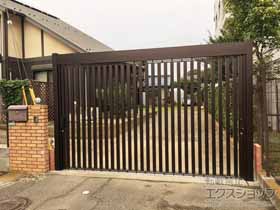 のカーゲート スライディングゲート ライアーレ 2型 手動タイプ 3922 施工例