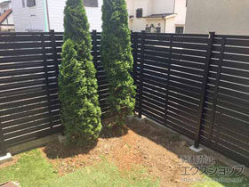 のフェンス・柵 セレビューフェンス R3型 2段柱[控え柱なし・60角] 施工例