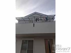 のバルコニー・ベランダ屋根 プレシオステラス R型 屋根タイプ 連棟 積雪〜20cm対応 施工例