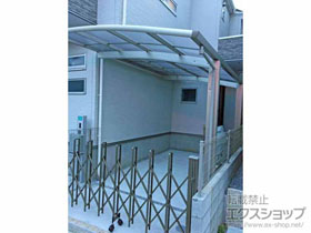 のカーゲート トリップゲート RA型 ノンレール 片開き 27S 施工例