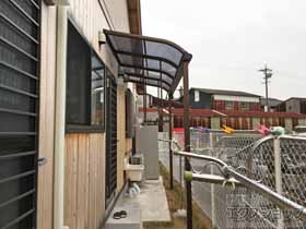 のテラス屋根 プレシオステラス R型 テラスタイプ 単体 積雪〜20cm対応 施工例