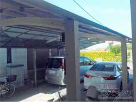 のカーポート レイナポートグラン 縦連棟　積雪〜20cm対応 施工例
