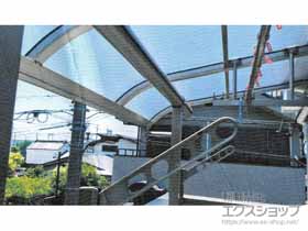 のバルコニー・ベランダ屋根 プレシオステラス R型 屋根タイプ 単体 積雪〜20cm対応 施工例