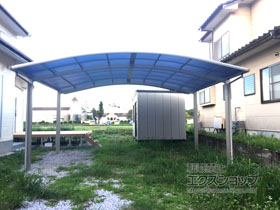 のカーポート プレシオスポート ワイド 積雪〜20cm対応 施工例