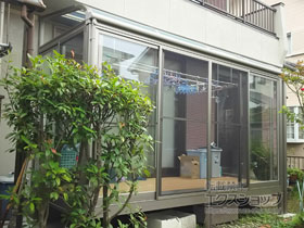 のテラス屋根 スピーネ R型 テラスタイプ 単体 積雪〜20cm対応 施工例