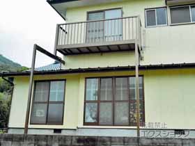 のバルコニー ビューステージHスタイル 縦太格子 単体 柱建て式 ※馬梁仕様 施工例