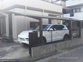 のカーポート ネスカR ハーフセット 積雪〜20cm対応 施工例