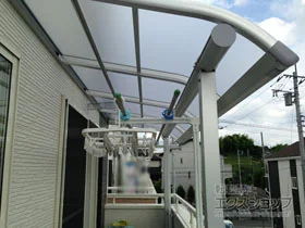 YKKAP�̃o���R�j�[���� ��2�K�����F�N�^�[�e���X R�^ �����^�C�v �P�� �ϐ�`20cm�Ή� �{�H��