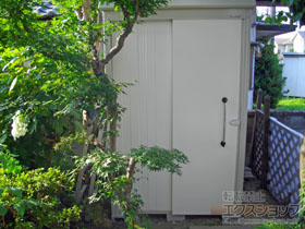 の物置・屋外倉庫 ガーデンハウス DM-Z1313　一般地型 1323×1323×2120 DM-Z1313-NW 施工例