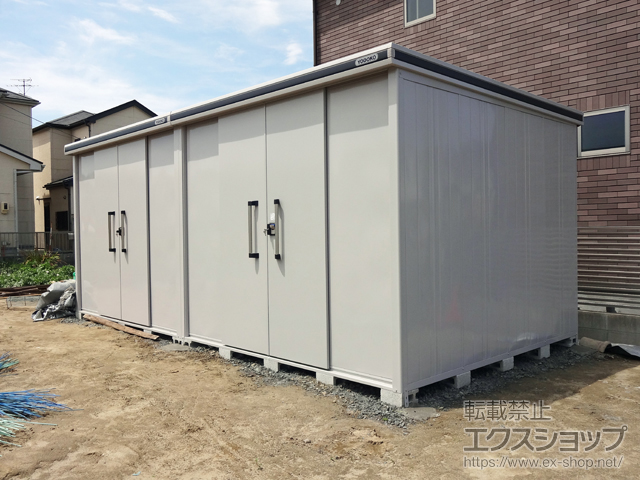 の物置・屋外倉庫 エルモ 一般型 5830×2920×2358 LMD-5829HW-CB 施工例