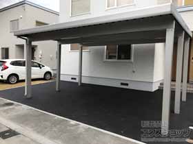 のカーポート ジーポートneo 2台用 角柱6本仕様 積雪〜150cm対応 施工例