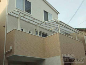 のバルコニー・ベランダ屋根 パワーアルファ RB型 屋根タイプ 単体 積雪〜30cm対応 施工例