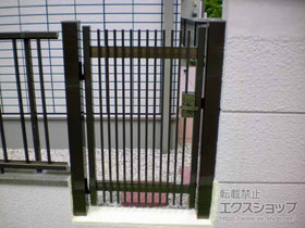 の門扉 有磯 ありそ 1型 片開き 門柱75角タイプ 施工例