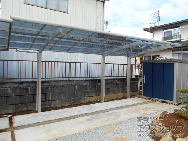 のカーポート レイナポートグラン 延長　積雪〜20cm対応 施工例