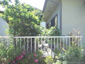 のフェンス・柵 ミエッタフェンス 防犯たて格子タイプ 自由柱 施工例