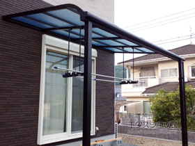 のテラス屋根 スピーネ R型 テラスタイプ 単体 積雪〜20cm対応 施工例