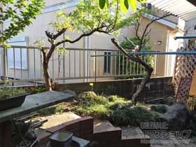 のフェンス・柵 ミエッタフェンス 防犯たて格子タイプ 自由柱 施工例