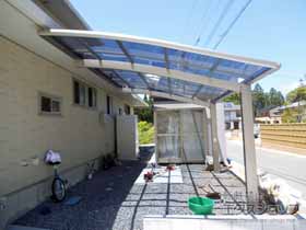 のカーポート ネスカR (ラウンドスタイル) 積雪〜20cm対応 施工例