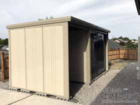 の物置・屋外倉庫 Mr.ストックマン プラスアルファ 一般型 4047×2290×2110 TP-4022-J 施工例