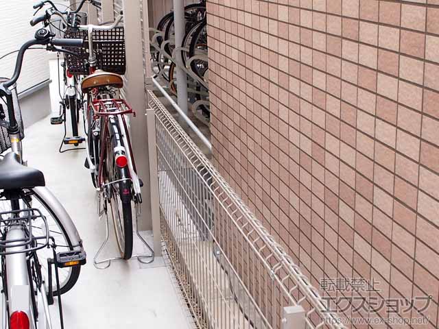 のフェンス・柵 イーネットフェンス 2F型 自由柱施工 施工例