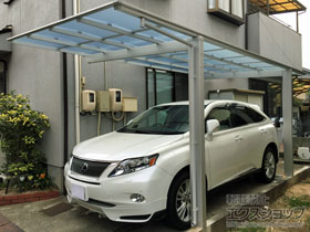 のカーポート ネスカF (フラットスタイル) 積雪〜20cm対応 施工例