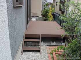 のウッドデッキ マージウッドデッキ＋ステップSタイプ（2段） 施工例