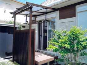 のテラス屋根 ナチュレ テラスタイプ Nｎ型 壁付け納まり 積雪〜20ｃｍ対応 施工例