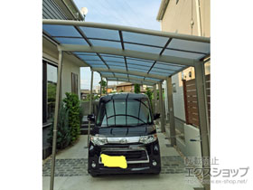 のカーポート ネスカR (ラウンドスタイル) 縦連棟 積雪〜20cm対応 施工例