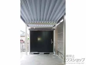 YKKAPのカーポート レオンポートneo 1台用 角柱4本仕様 積雪〜50cm対応 施工例