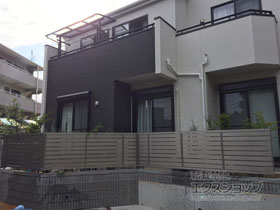 のフェンス・柵 セレビューフェンス R3型 自在柱 施工例