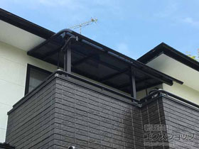 のバルコニー・ベランダ屋根 プレシオステラス R型 屋根タイプ 単体 積雪〜20cm対応 施工例