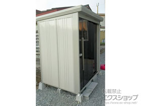 の物置・屋外倉庫 Mr.ストックマンダンディ 多雪型 1832×1406×2110 ND-S1814-K 施工例