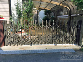 のカーゲート アルシャインII PG型R(ペットガード) Aタイプ センターレール 片開き 430S 施工例