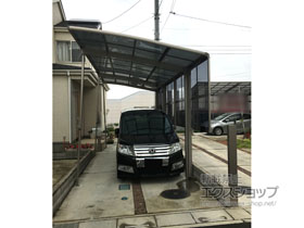 のカーポート ネスカR 延長 サイドパネル 施工例