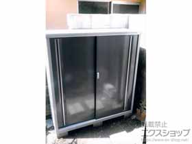 の物置・屋外倉庫 シンプリー 一般型 1520×515×1603 MJX-155D-P-PG 施工例