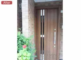 の玄関ドア リシェントII 断熱K4仕様 片開き仕様(ランマ無)L F87型 施工例