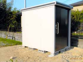 の物置・屋外倉庫 エルモ 一般型 1520×2220×2117 LMD-1522-SM 施工例