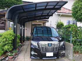 のカーポート テールポートシグマIII 1500 積雪〜50cm対応*3本柱仕様 施工例