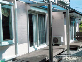 のテラス屋根 フーゴF 独立テラスタイプ 単体 積雪〜20cm対応 施工例