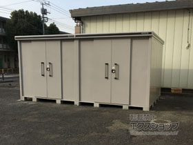 の物置・屋外倉庫 エルモ 一般型 扉2ヶ所タイプ（LMD-5129HW） LMD-5129HW-CB 施工例