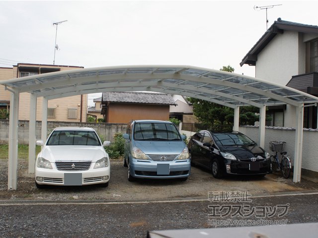 のカーポート レイナトリプルポートグラン　積雪〜20cm対応*6本柱仕様 施工例