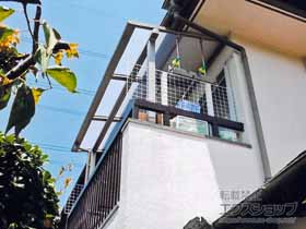 のバルコニー・ベランダ屋根 スピーネ F型 屋根タイプ 単体 積雪〜20cm対応 施工例